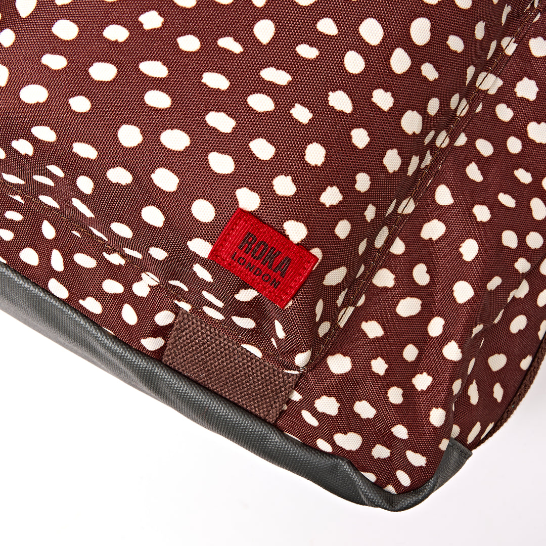 Gatwick Carry-On Duffel Bag in Brown Dot
