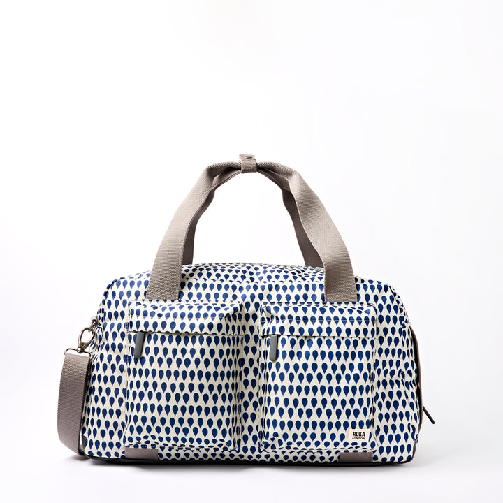 Gatwick Carry-On Duffel Bag in Indigo Denim Rain