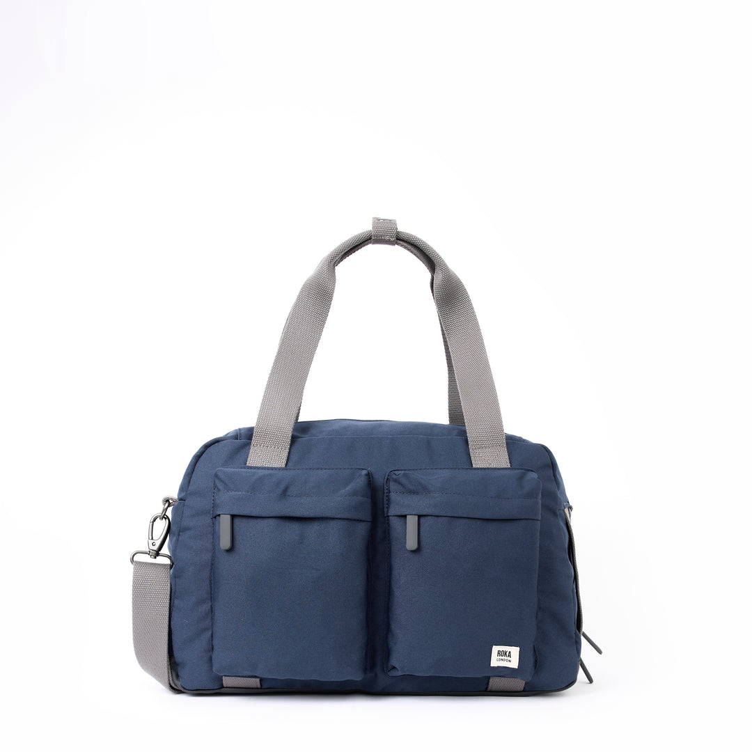 Gatwick Deep Blue Recycled Canvas