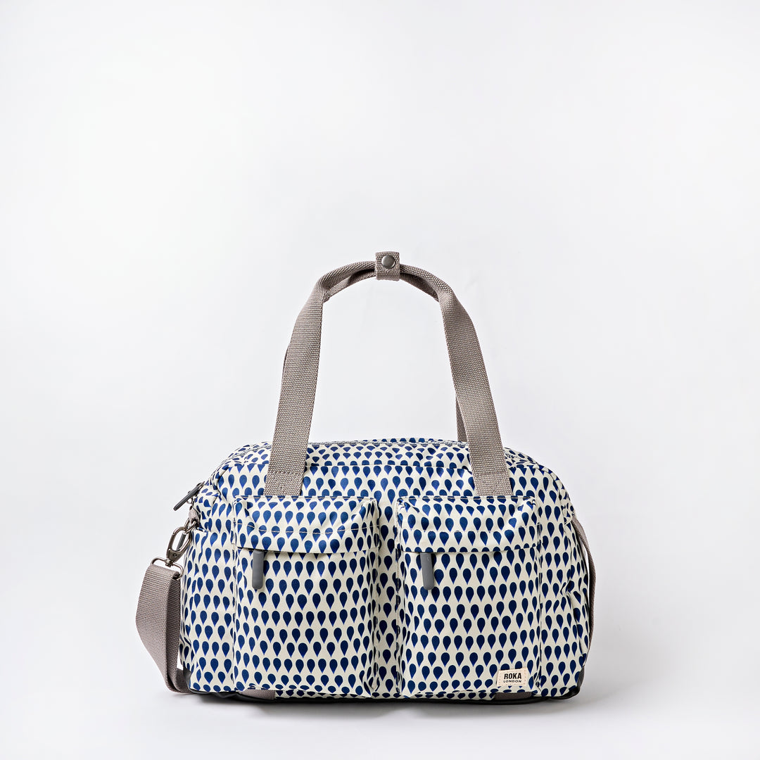 Gatwick Carry-On Duffel Bag in Indigo Denim Rain