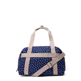 Gatwick Carry-On Duffel Bag in Navy Polka Dot