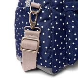 Gatwick Carry-On Duffel Bag in Navy Polka Dot