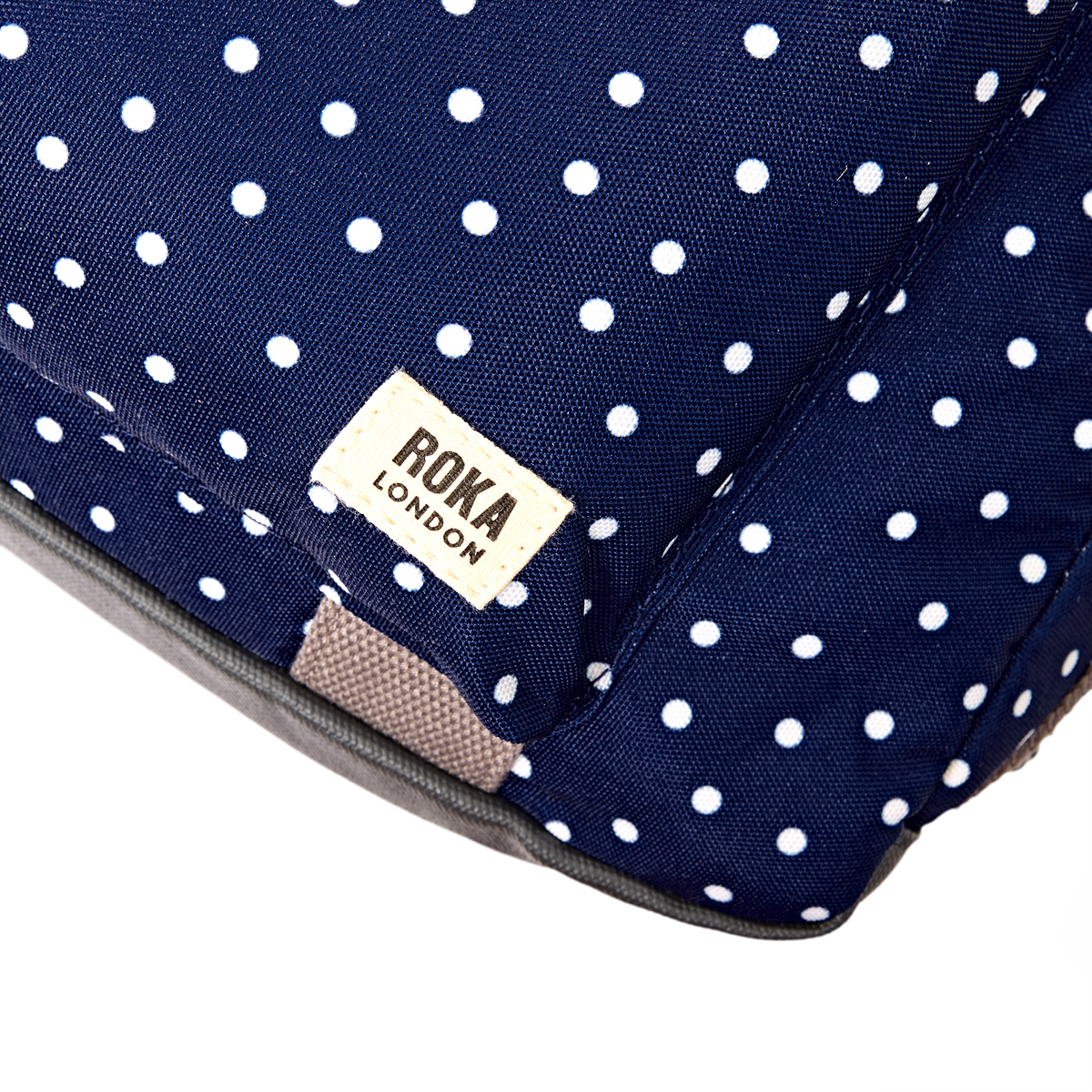 Gatwick Carry-On Duffel Bag in Navy Polka Dot