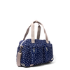 Gatwick Carry-On Duffel Bag in Navy Polka Dot