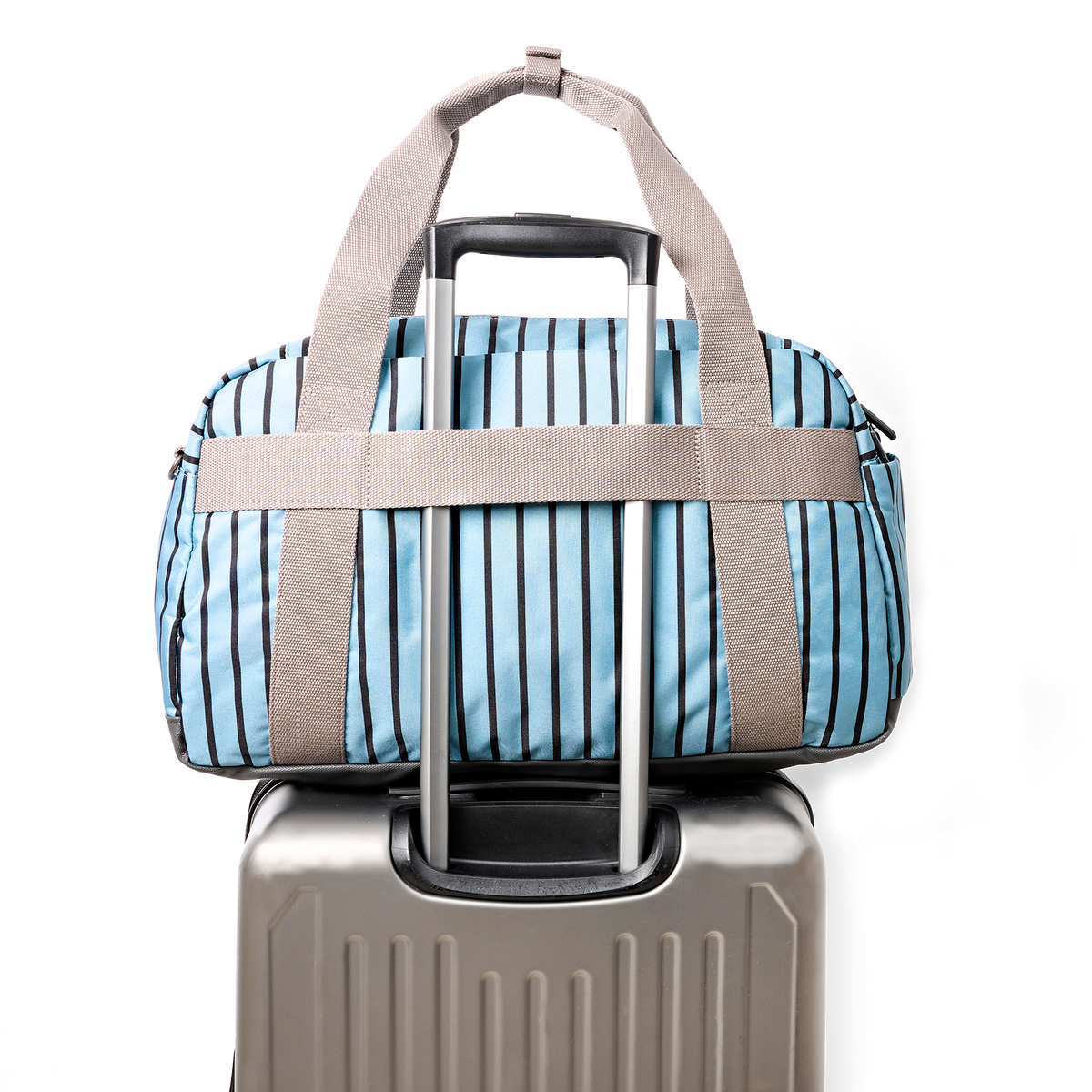Gatwick Carry-On Duffel Bag in Blue Stripe