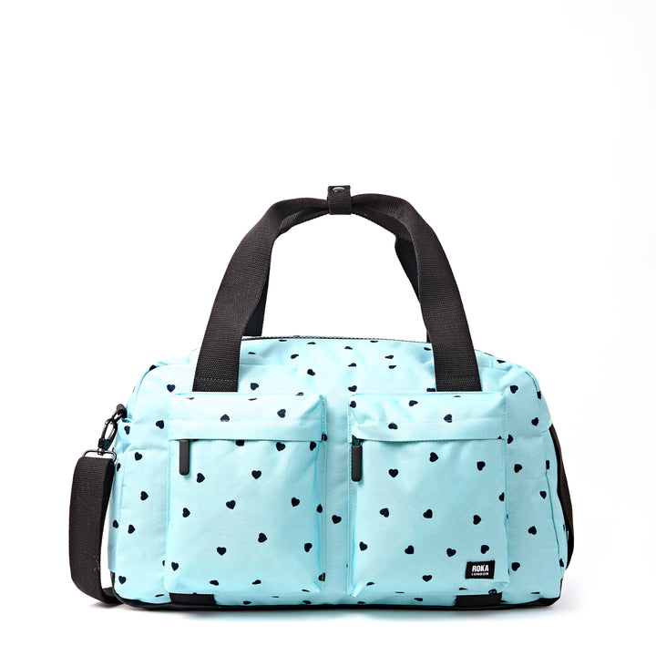 Gatwick Carry-On Duffel Bag in Heart Print