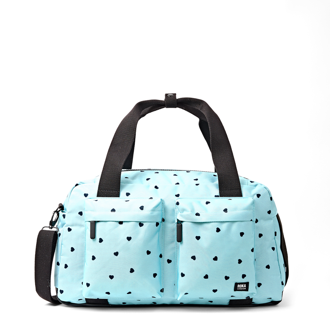 Gatwick Carry-On Duffel Bag in Heart Print