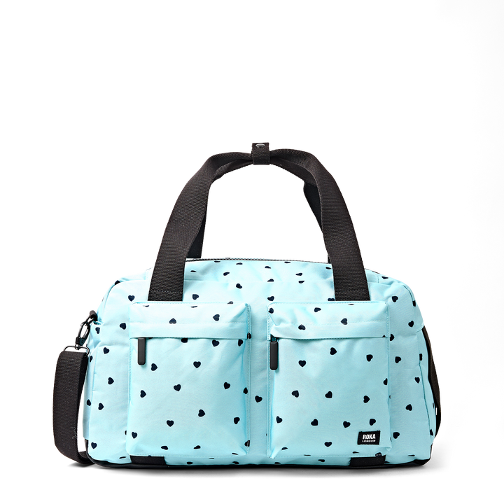 Gatwick Carry-On Duffel Bag in Heart Print