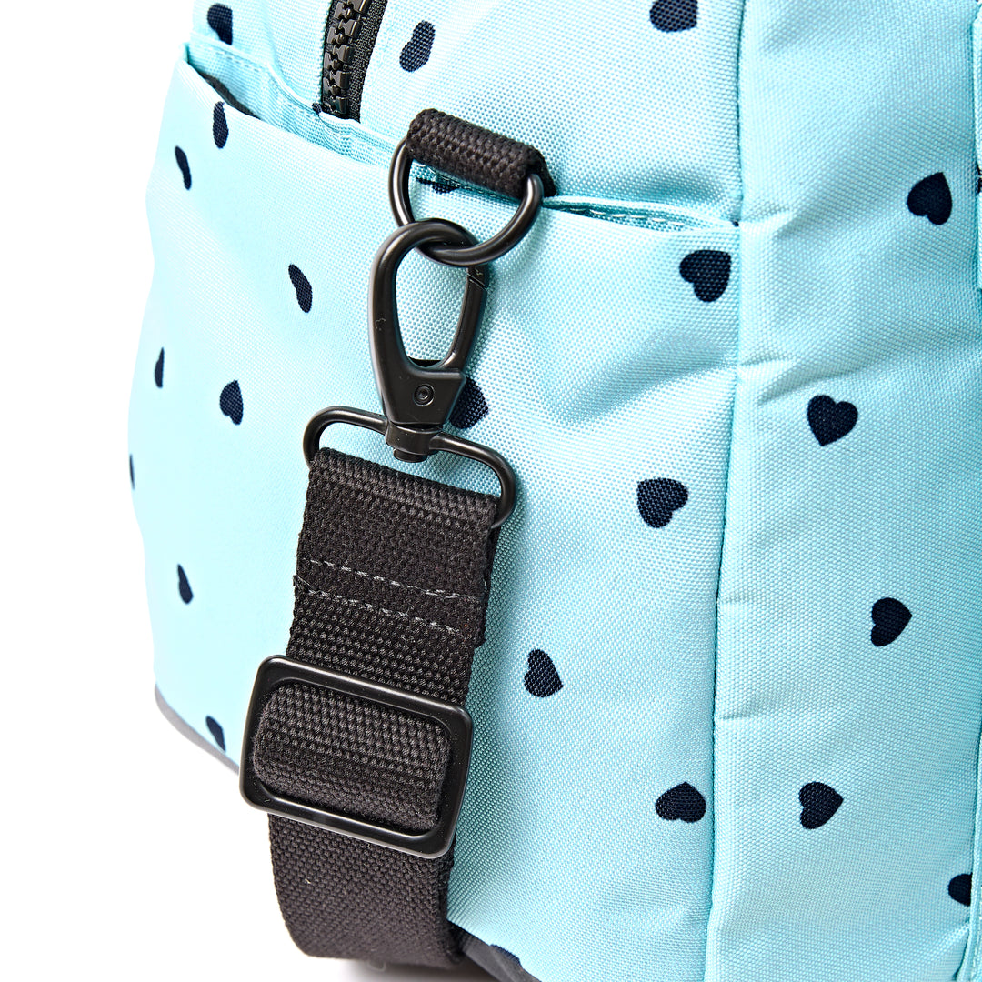 Gatwick Carry-On Duffel Bag in Heart Print