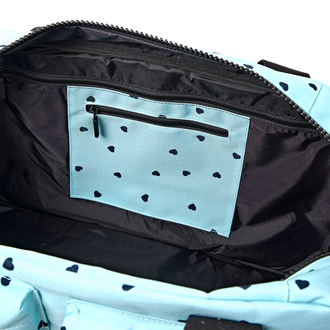 Gatwick Carry-On Duffel Bag in Heart Print