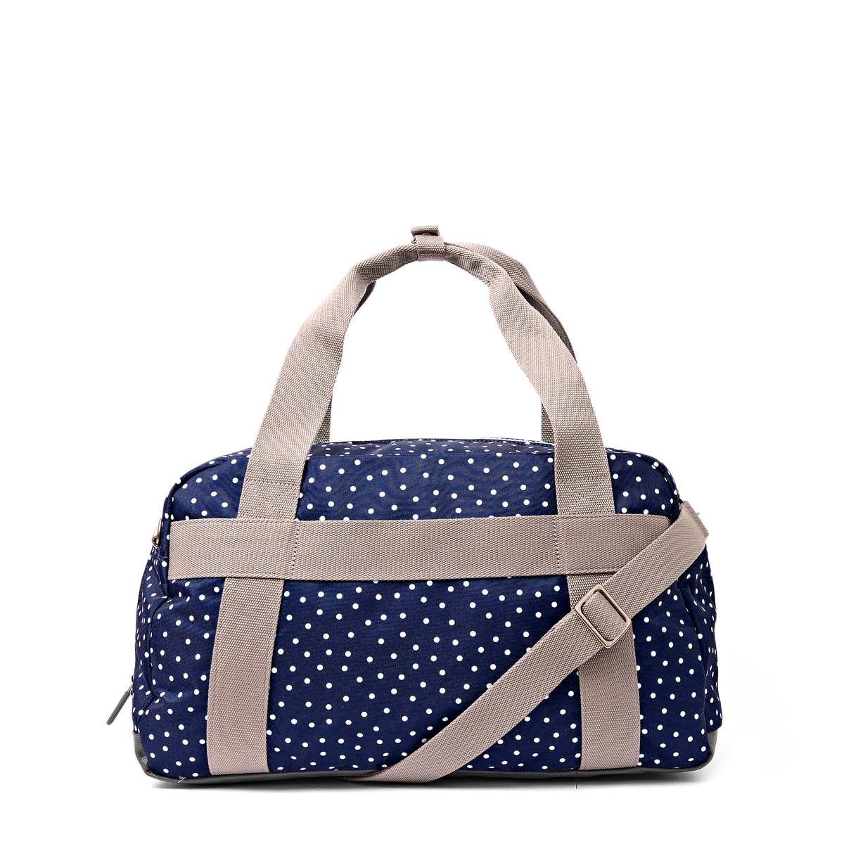 Gatwick Carry-On Duffel Bag in Navy Polka Dot