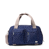 Gatwick Carry-On Duffel Bag in Navy Polka Dot