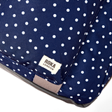 Gatwick Carry-On Duffel Bag in Navy Polka Dot