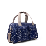 Gatwick Carry-On Duffel Bag in Navy Polka Dot