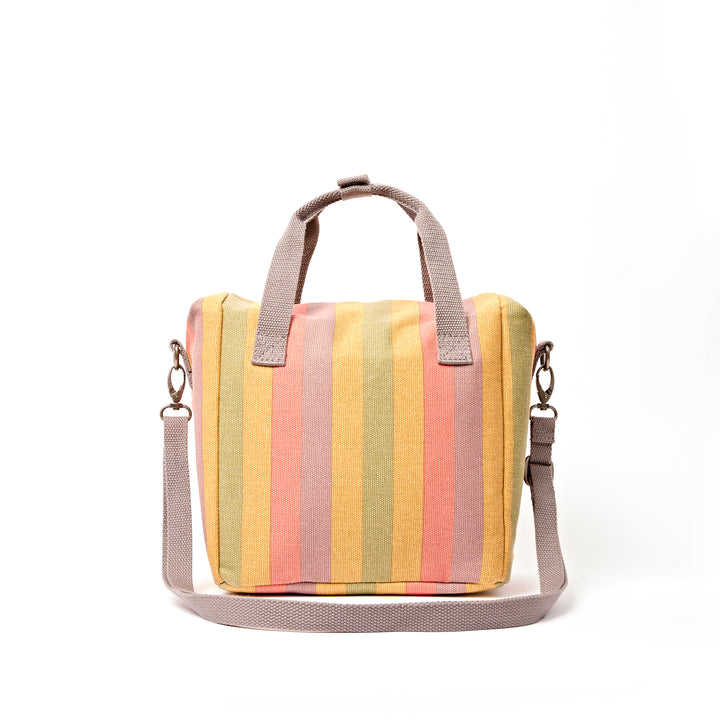 Hampstead Lunch Bag in Faded Multi Stripe