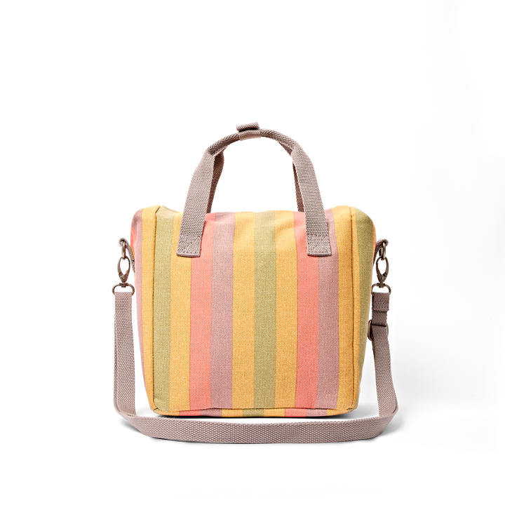 Hampstead Lunch Bag in Faded Multi Stripe