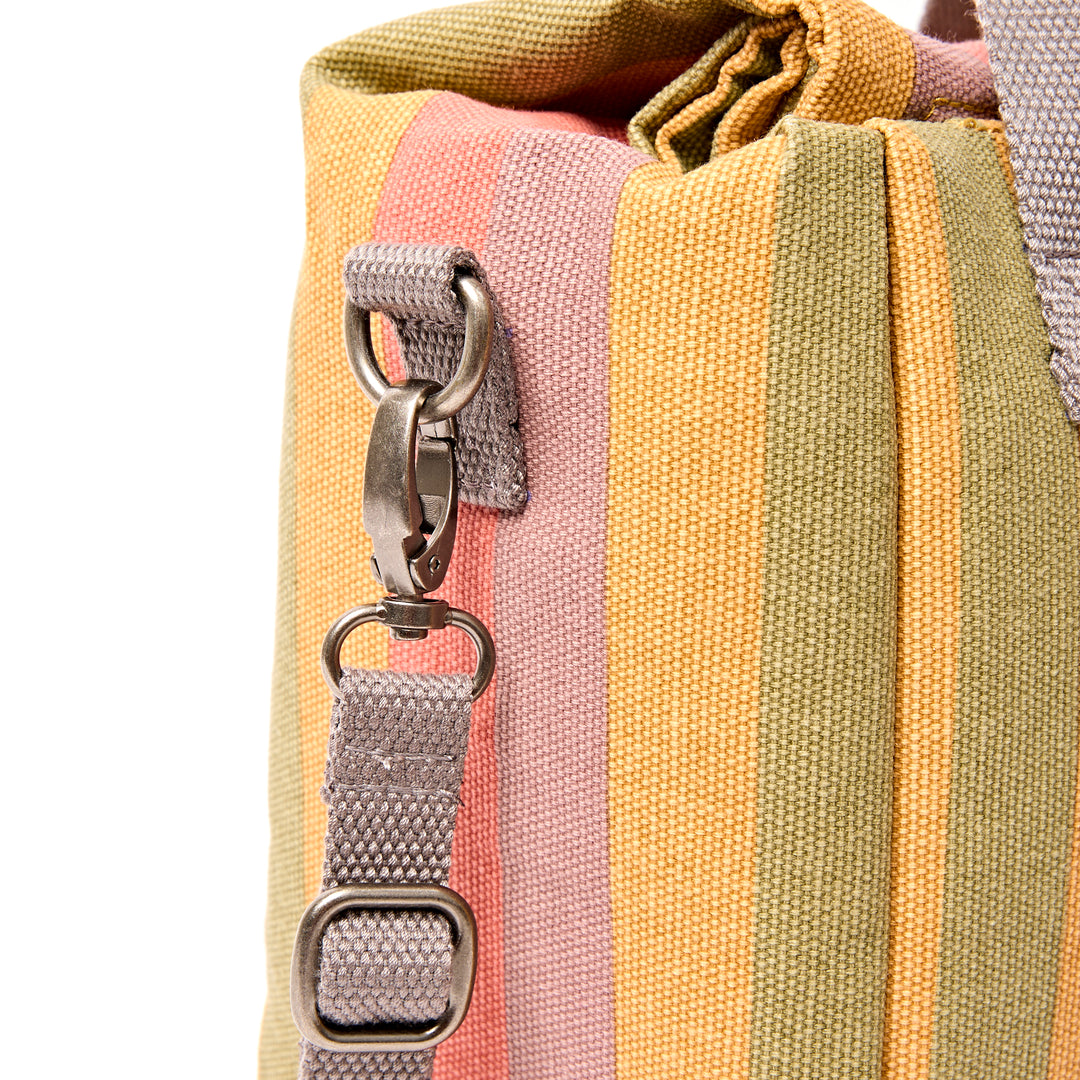 Hampstead Lunch Bag in Faded Multi Stripe