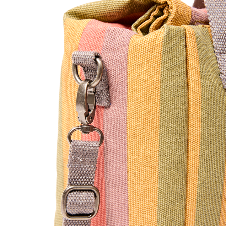 Hampstead Lunch Bag in Faded Multi Stripe