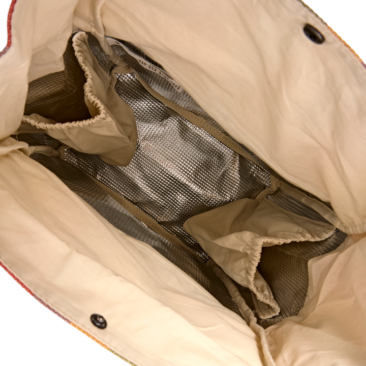 Hampstead Lunch Bag in Faded Multi Stripe