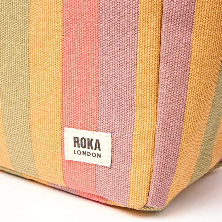 Hampstead Lunch Bag in Faded Multi Stripe