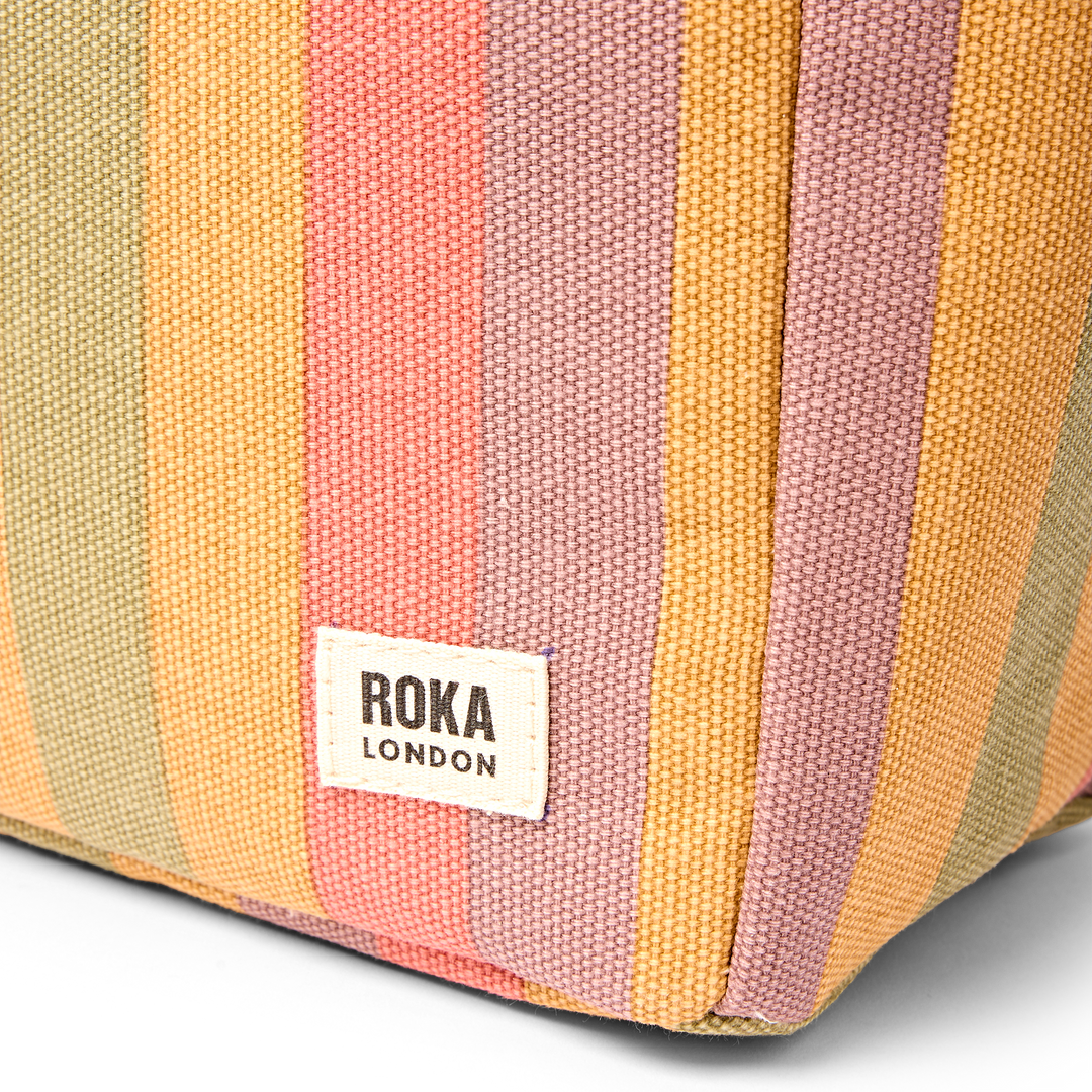 Hampstead Lunch Bag in Faded Multi Stripe