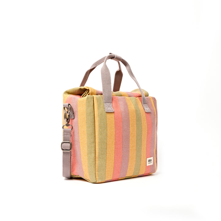 Hampstead Lunch Bag in Faded Multi Stripe
