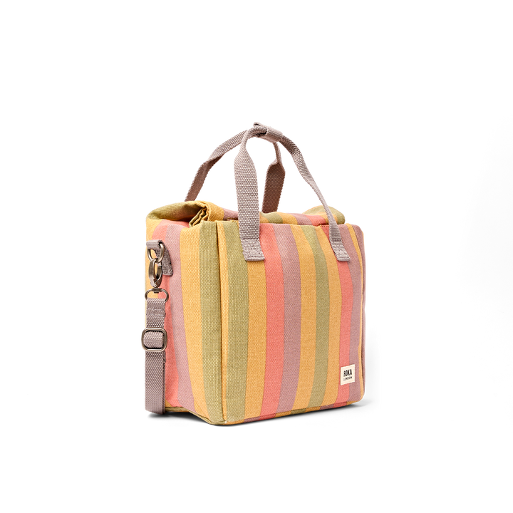 Hampstead Lunch Bag in Faded Multi Stripe
