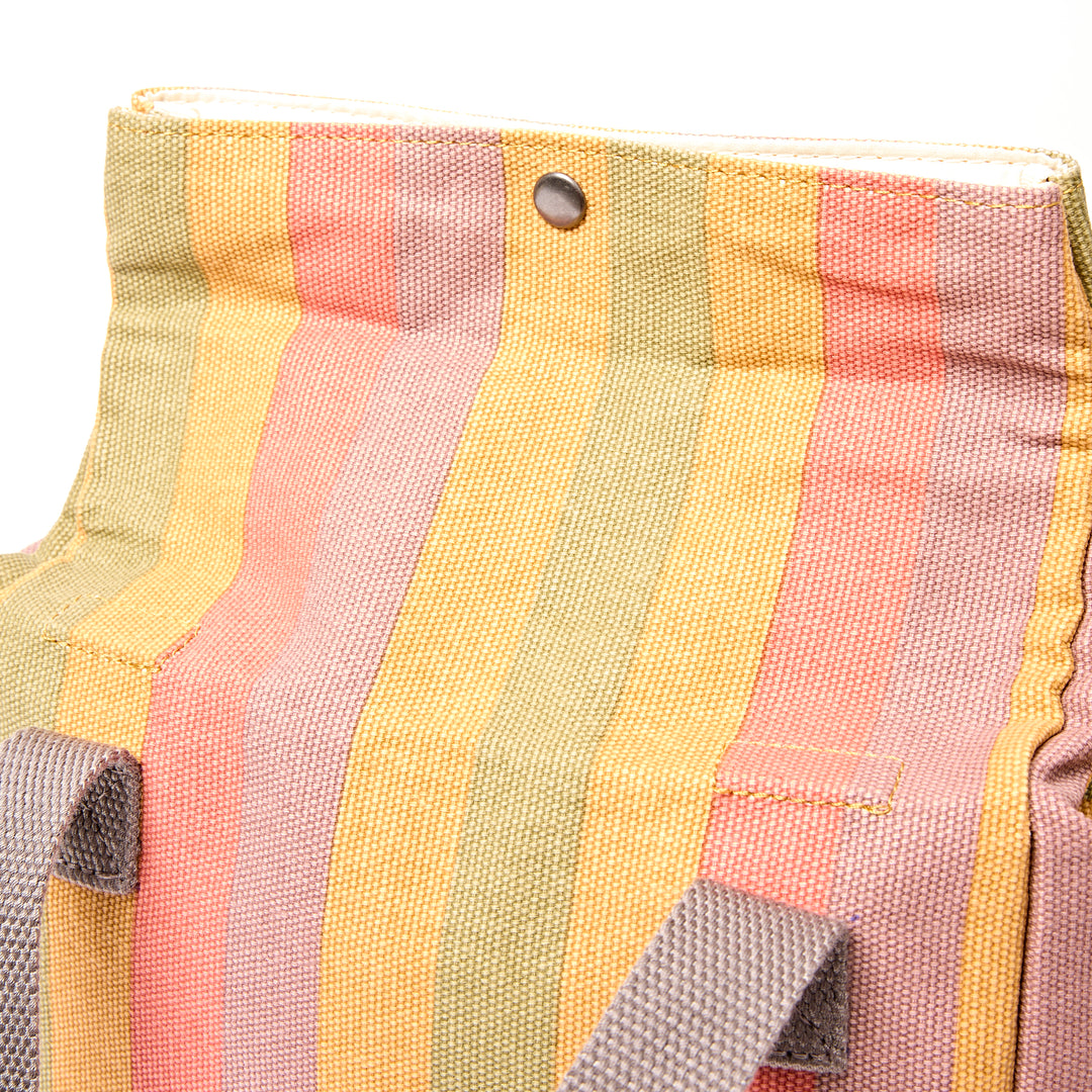 Hampstead Lunch Bag in Faded Multi Stripe