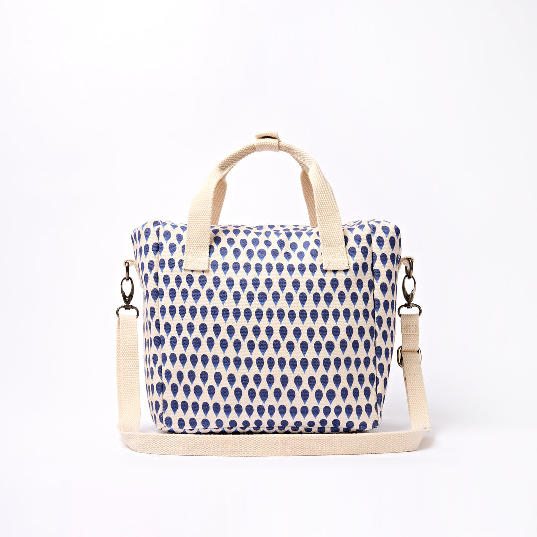 Hampstead Lunch Bag in Denim Rain Indigo