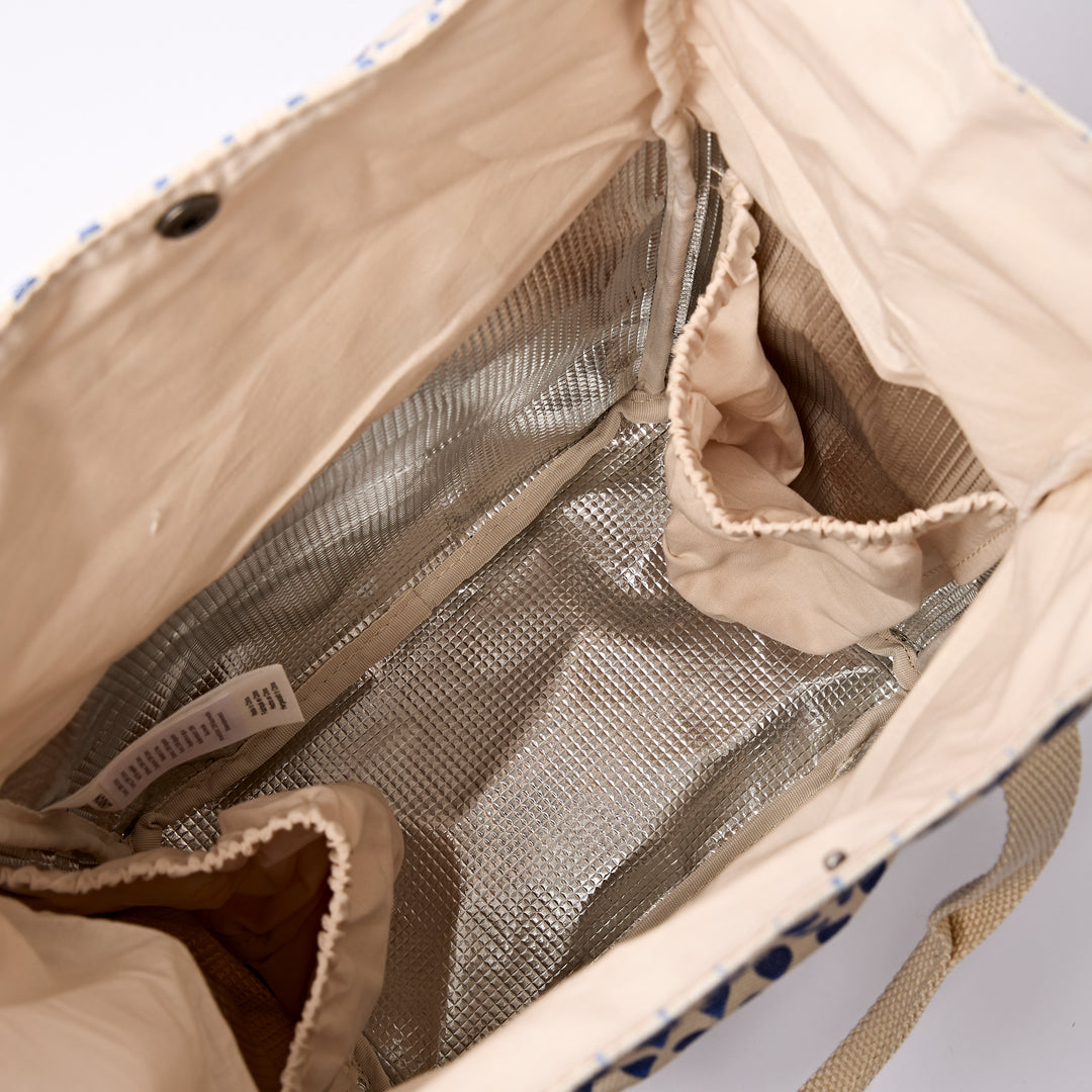 Hampstead Lunch Bag in Denim Rain Indigo