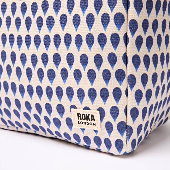 Hampstead Lunch Bag in Denim Rain Indigo