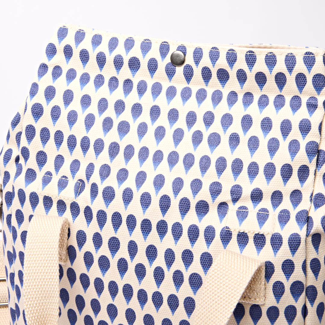 Hampstead Lunch Bag in Denim Rain Indigo