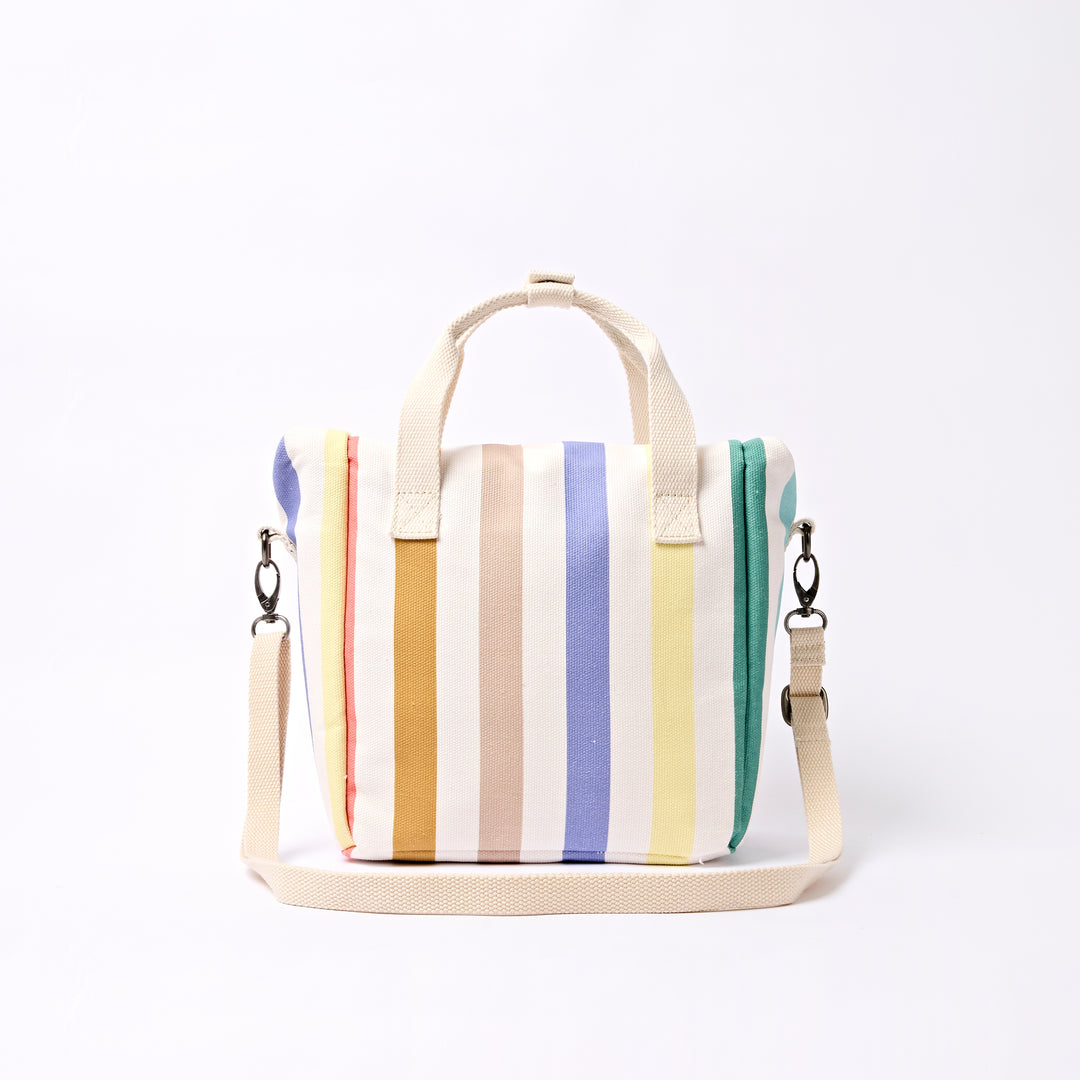 Hampstead Lunch Bag in Pastel Multi Stripe