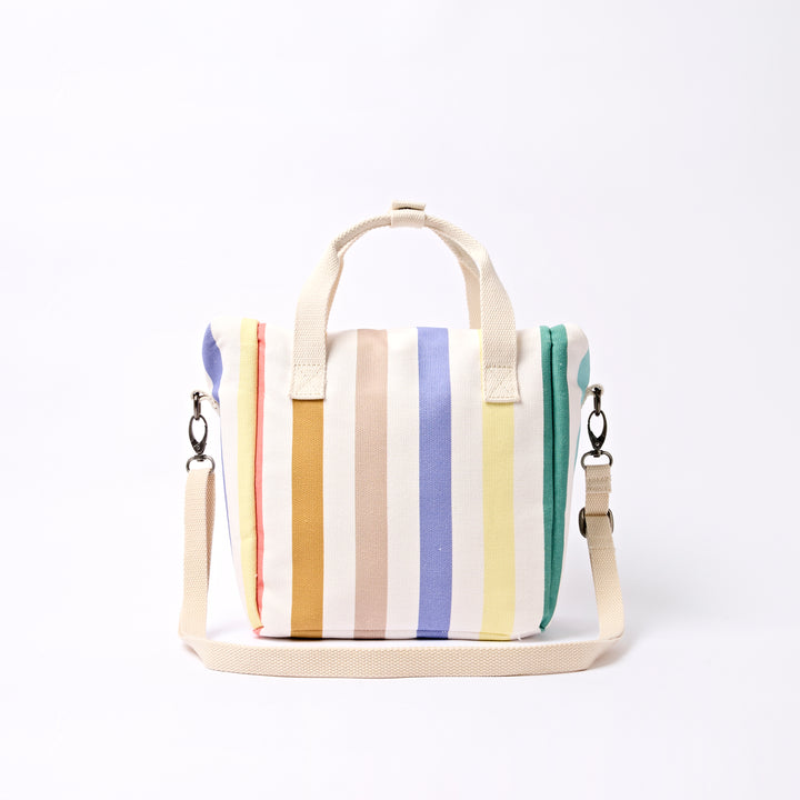 Hampstead Lunch Bag in Pastel Multi Stripe