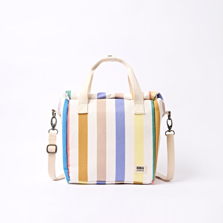 Hampstead Lunch Bag in Pastel Multi Stripe