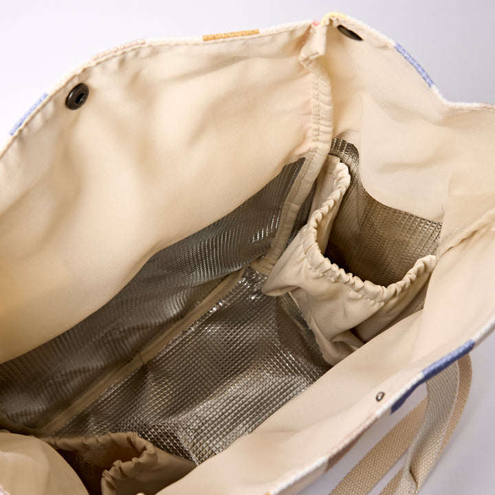 Hampstead Lunch Bag in Pastel Multi Stripe