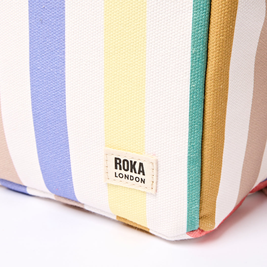 Hampstead Lunch Bag in Pastel Multi Stripe