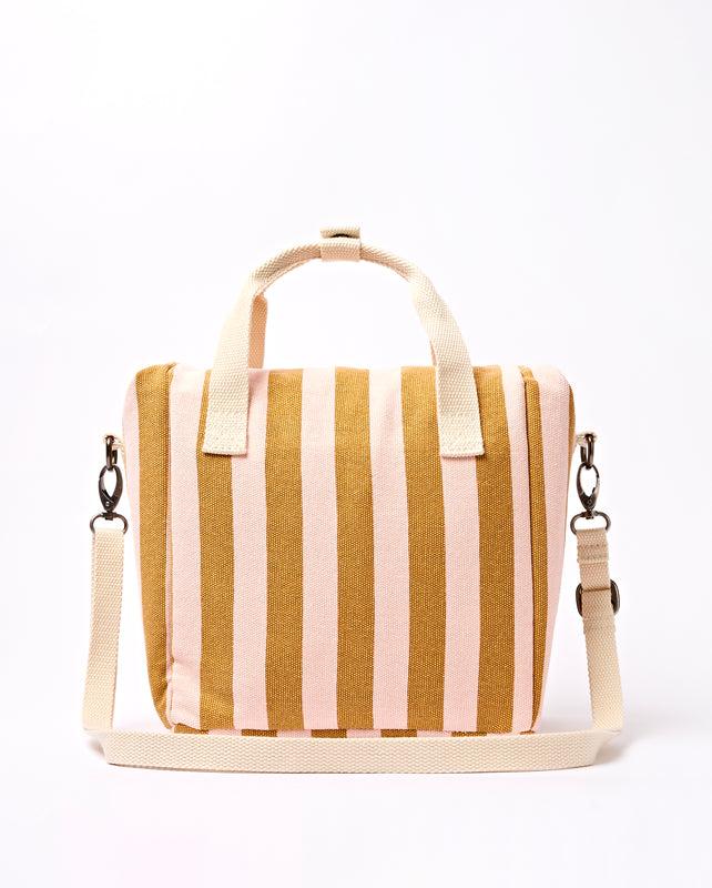 Hampstead Lunch Bag in Rose Gold Stripe