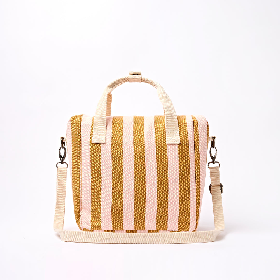 Hampstead Lunch Bag in Rose Gold Stripe