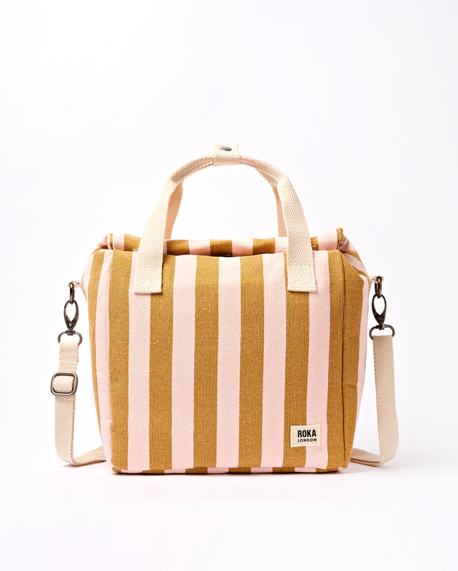 Hampstead Lunch Bag in Rose Gold Stripe