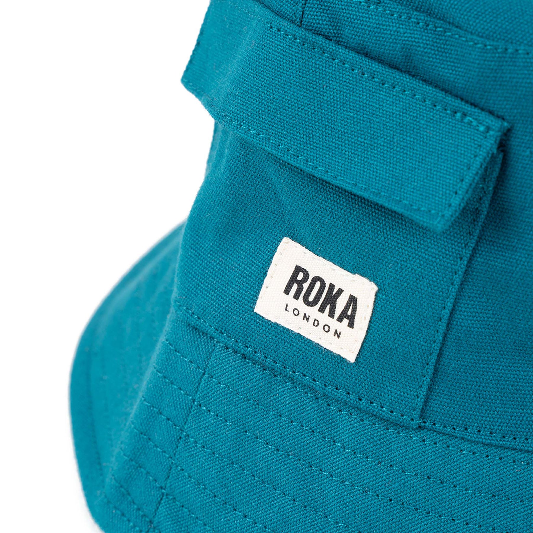 Hatfield Teal Recycled Bucket Hat ROKA London hatfield-teal-recycled-bucket-hat-roka-london