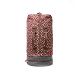 Heathrow Duffel Bag Backpack in Brown Dot