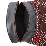 Heathrow Duffel Bag Backpack in Brown Dot