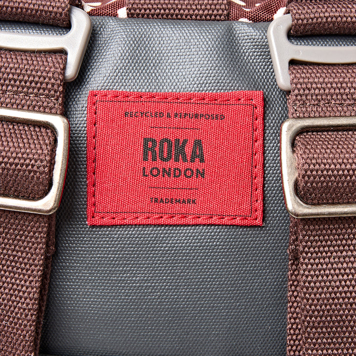 Heathrow Duffel Bag Backpack in Brown Dot