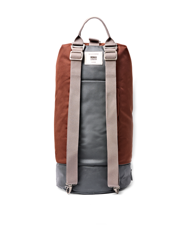 Heathrow Duffel Bag Backpack in Chocolate