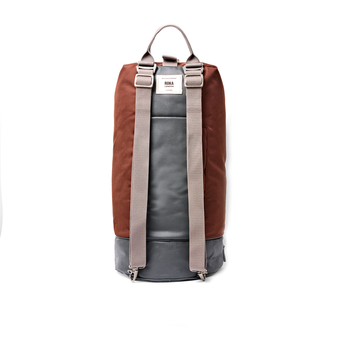 Heathrow Duffel Bag Backpack in Chocolate