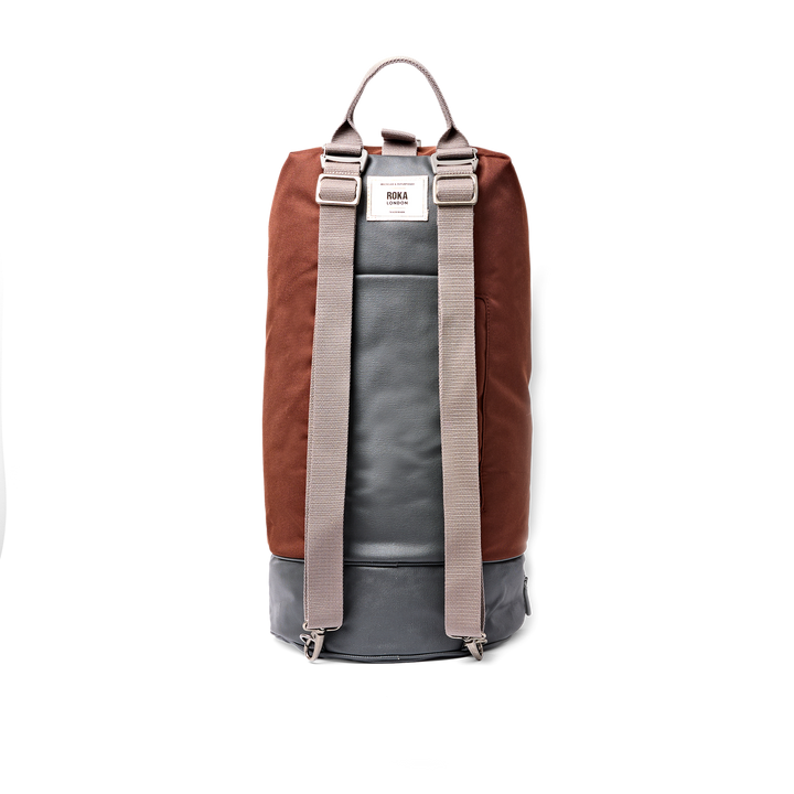 Heathrow Duffel Bag Backpack in Chocolate