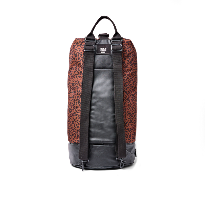 Heathrow Duffel Bag Backpack in Corn Mini Leopard