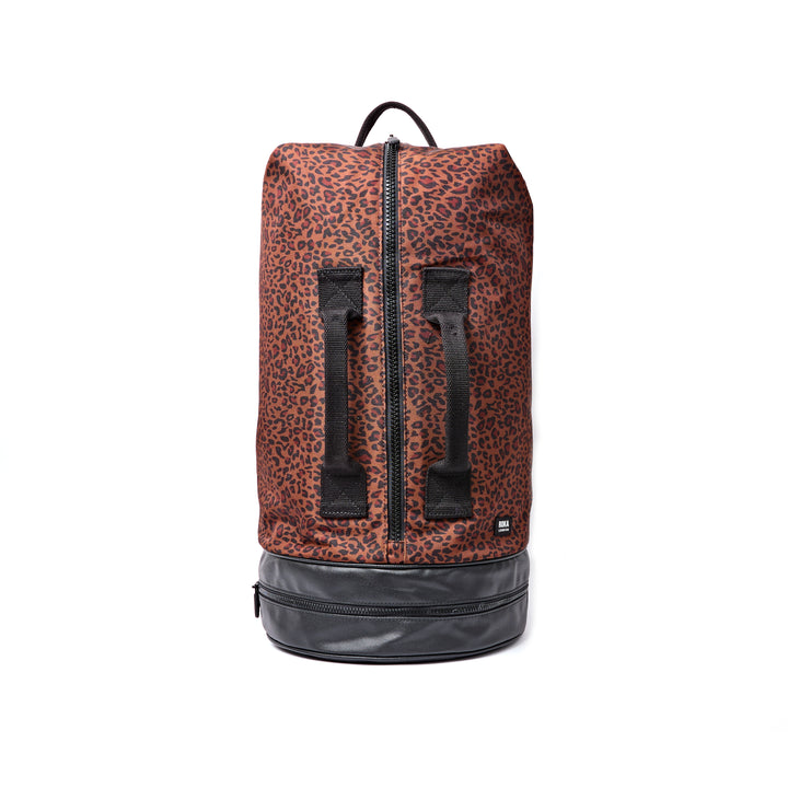 Heathrow Duffel Bag Backpack in Corn Mini Leopard