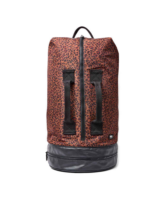 Heathrow Duffel Bag Backpack in Corn Mini Leopard